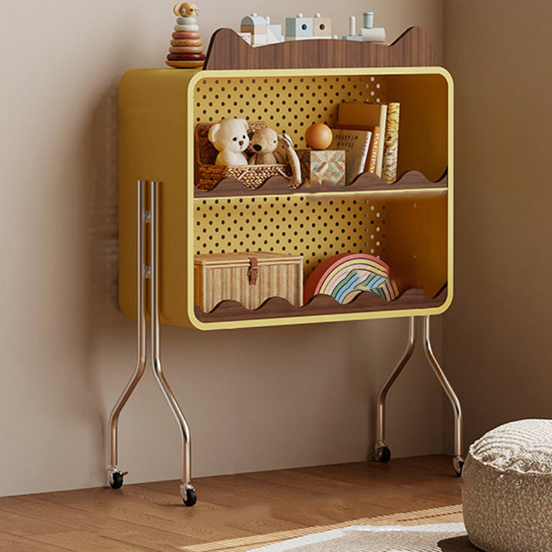 Contemporary Nordic Cartoon Cat Ear & Deer Ear Iron Multi-layer Board Kids Movable Storage Cabinet 2-Tier For Living Room