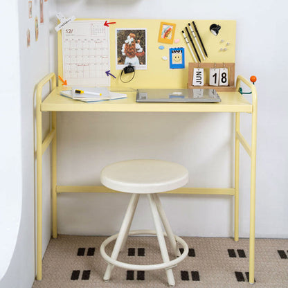 Contemporary Industrial Rectangular Iron Magnetic Desk 1-Tier For Study