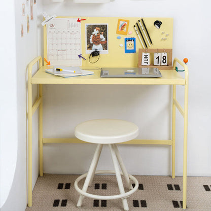 Contemporary Industrial Rectangular Iron Magnetic Desk 1-Tier For Study
