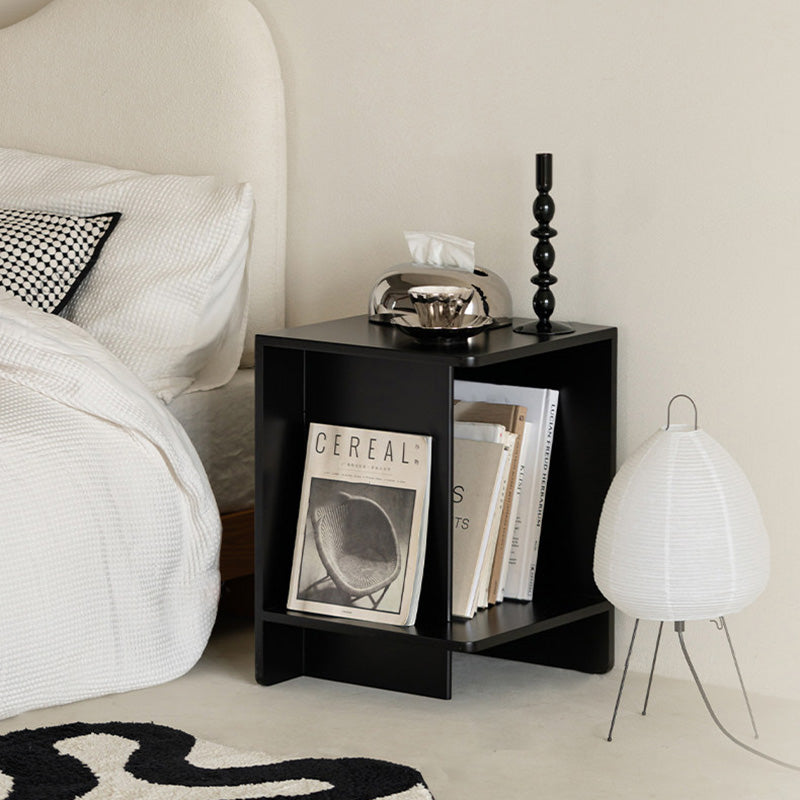 Contemporary Scandinavian Rectangular MDF Displaced Design Coffee Table 2-Tier For Living Room & Bedroom