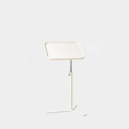 Contemporary Industrial Plywood Stainless Steel & Steel Alloy Liftable Side Table 1-Tier For Living Room