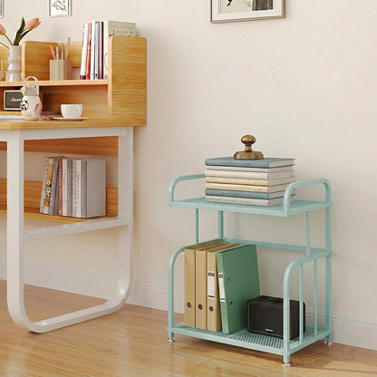 Modern Minimalist Trapezoid Iron Lightweight Storage Shelf 2/3-Layer For Home Office