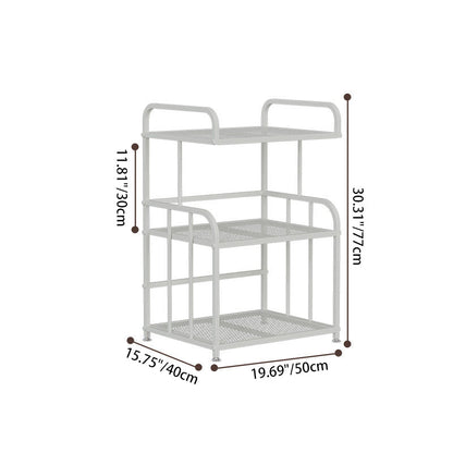 Modern Minimalist Trapezoid Iron Lightweight Storage Shelf 2/3-Layer For Home Office