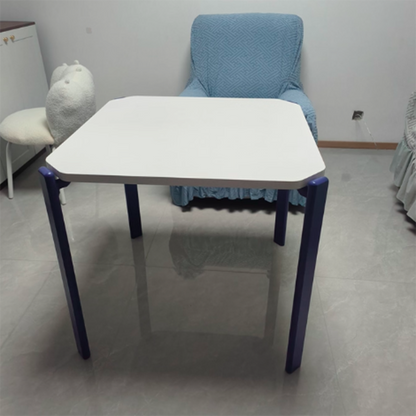 Contemporary Nordic Square MDF Oak Space-Saving Dining Table 1-Tier For 2-4 Seats