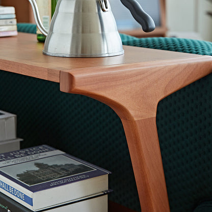 Contemporary Retro Antler Shape Rubberwood Beech Wood Lightweight End Table 2-Layer For Living Room