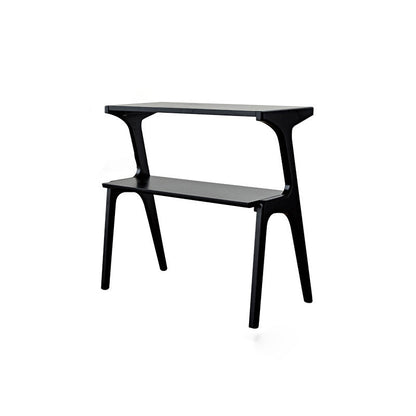 Contemporary Retro Antler Shape Rubberwood Beech Wood Lightweight End Table 2-Layer For Living Room