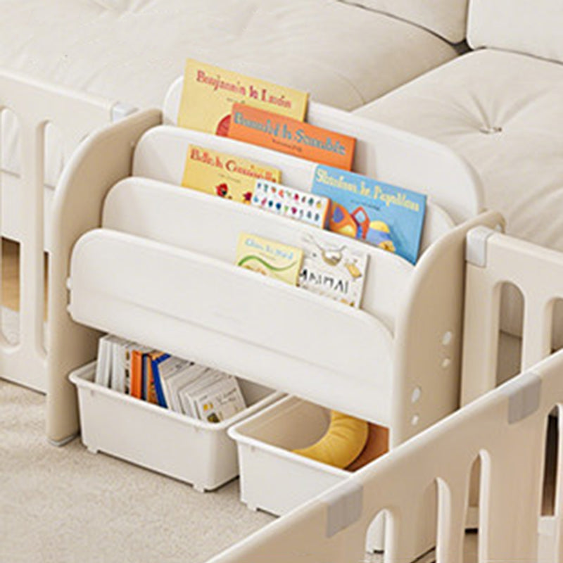 Modern Minimalist HDPE Rectangular Lightweight Kids Bookshelf 2/6-Storage Box For Living Room & Study