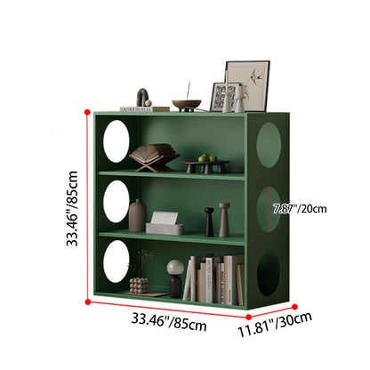 Modern Minimalist Iron Hollow Rectangular Floor-Standing Display Rack 3-Tier For Living Room & Bedroom