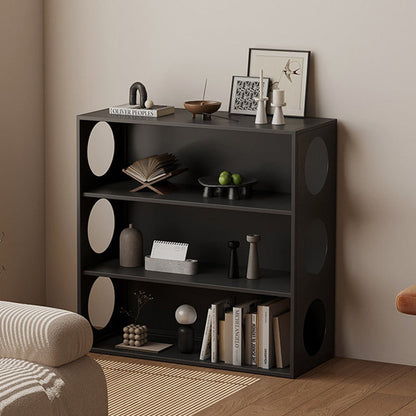 Modern Minimalist Iron Hollow Rectangular Floor-Standing Display Rack 3-Tier For Living Room & Bedroom