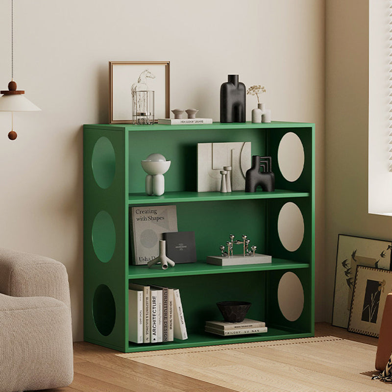 Modern Minimalist Iron Hollow Rectangular Floor-Standing Display Rack 3-Tier For Living Room & Bedroom