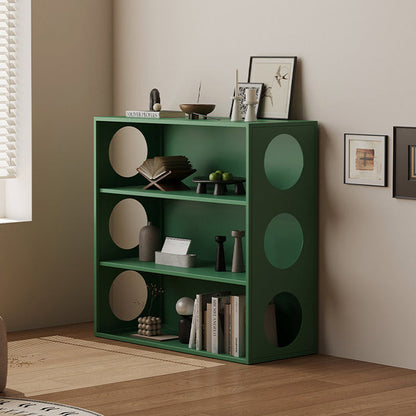 Modern Minimalist Iron Hollow Rectangular Floor-Standing Display Rack 3-Tier For Living Room & Bedroom
