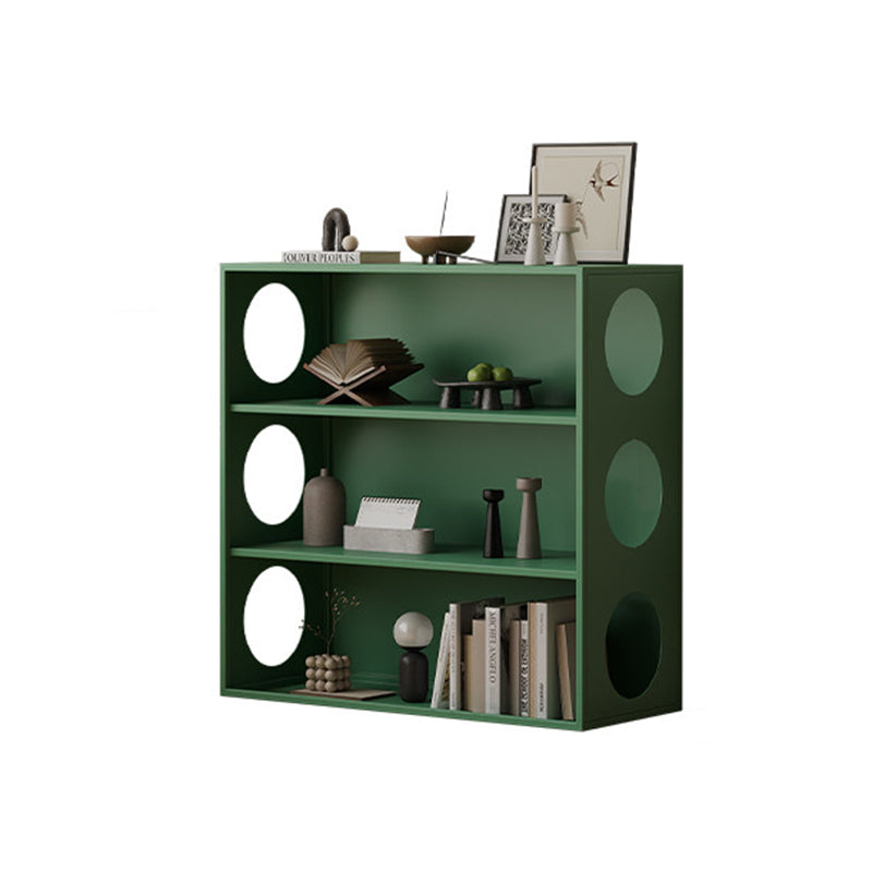Modern Minimalist Iron Hollow Rectangular Floor-Standing Display Rack 3-Tier For Living Room & Bedroom