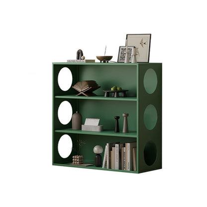 Modern Minimalist Iron Hollow Rectangular Floor-Standing Display Rack 3-Tier For Living Room & Bedroom