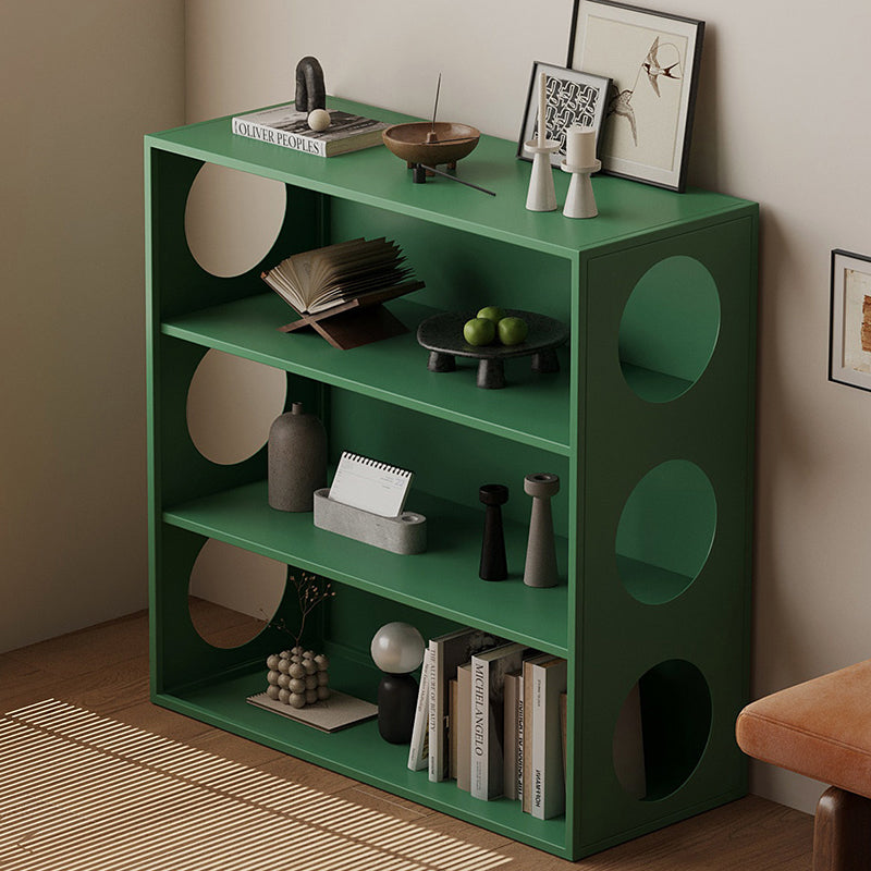 Modern Minimalist Iron Hollow Rectangular Floor-Standing Display Rack 3-Tier For Living Room & Bedroom