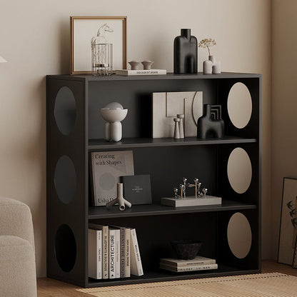 Modern Minimalist Iron Hollow Rectangular Floor-Standing Display Rack 3-Tier For Living Room & Bedroom