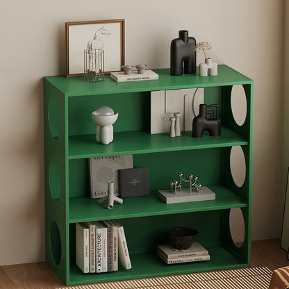 Modern Minimalist Iron Hollow Rectangular Floor-Standing Display Rack 3-Tier For Living Room & Bedroom