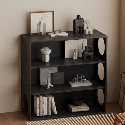 Modern Minimalist Iron Hollow Rectangular Floor-Standing Display Rack 3-Tier For Living Room & Bedroom