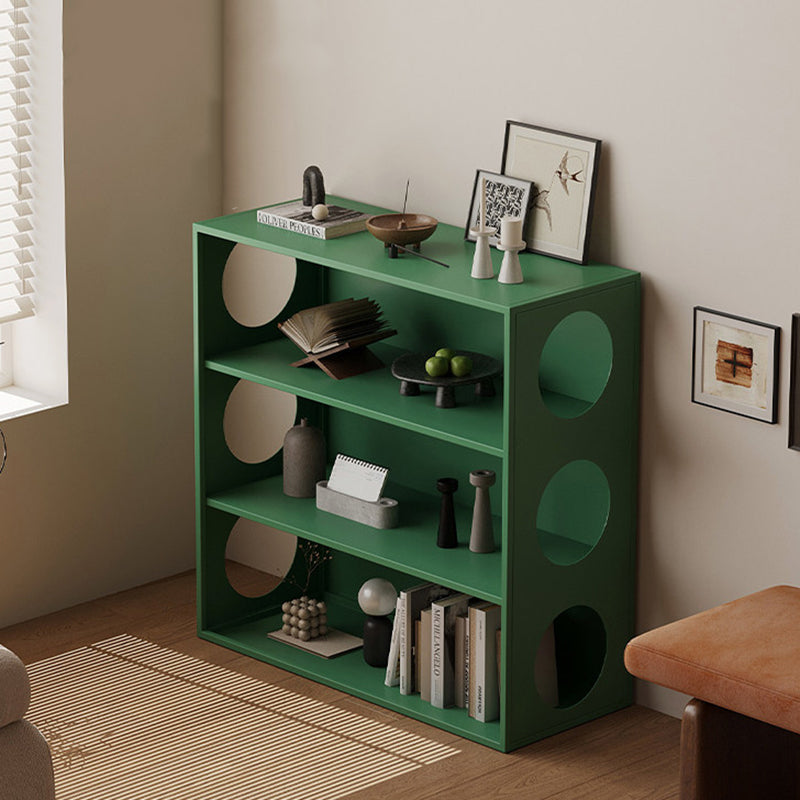Modern Minimalist Iron Hollow Rectangular Floor-Standing Display Rack 3-Tier For Living Room & Bedroom