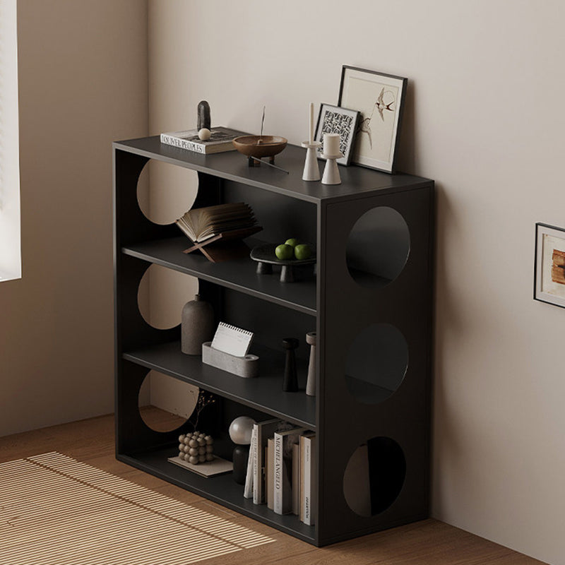 Modern Minimalist Iron Hollow Rectangular Floor-Standing Display Rack 3-Tier For Living Room & Bedroom