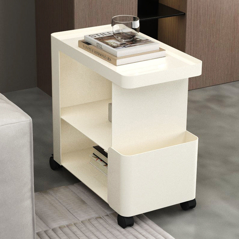 Contemporary Creative Iron Rounded Rectangular Side Table With 3-Tier For Living Room