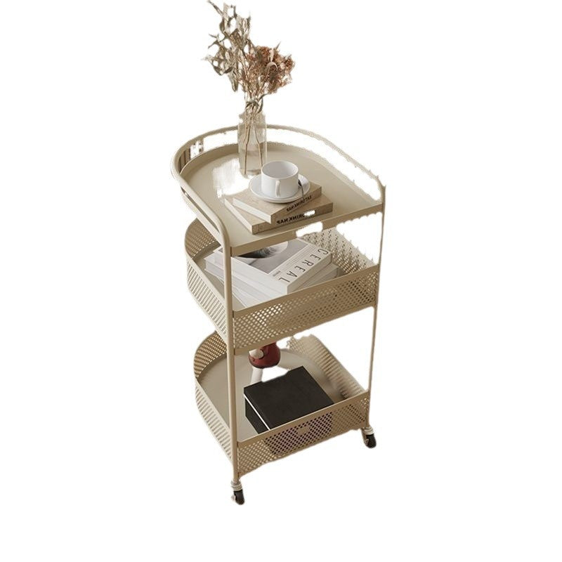 Modern Minimalist Metal Arched Semi-Circular End Table 3-Tier For Living Room