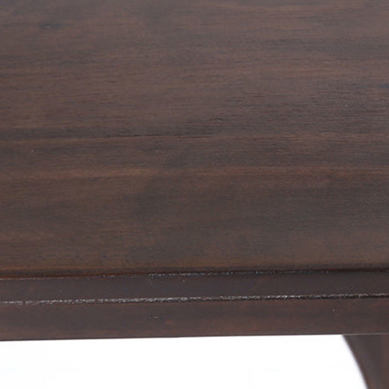 Traditional Chinese Pinewood Semi-Oval Console Side Table 1-Tier For Living Room