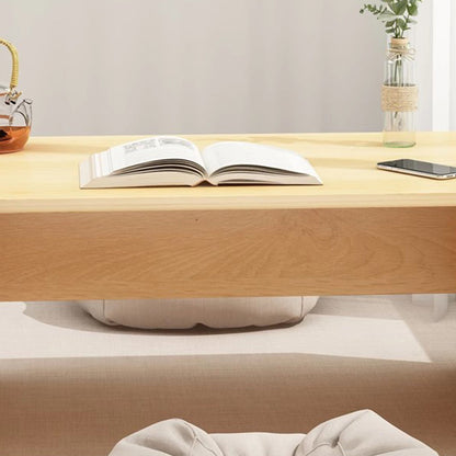 Traditional Japanese Medium-Density Fiberboard Rectangular Side Table 2-Drawer For Living Room