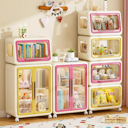 Contemporary Creative PET Slanted Rectangular Storage Cabinet 1-Cabinet For Living Room