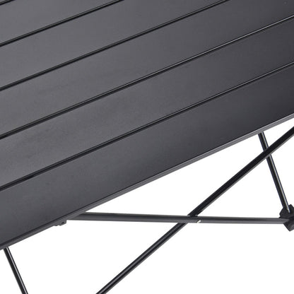 Modern Minimalist Carbon Steel Aluminum Foldable Square Side Table For Outdoor