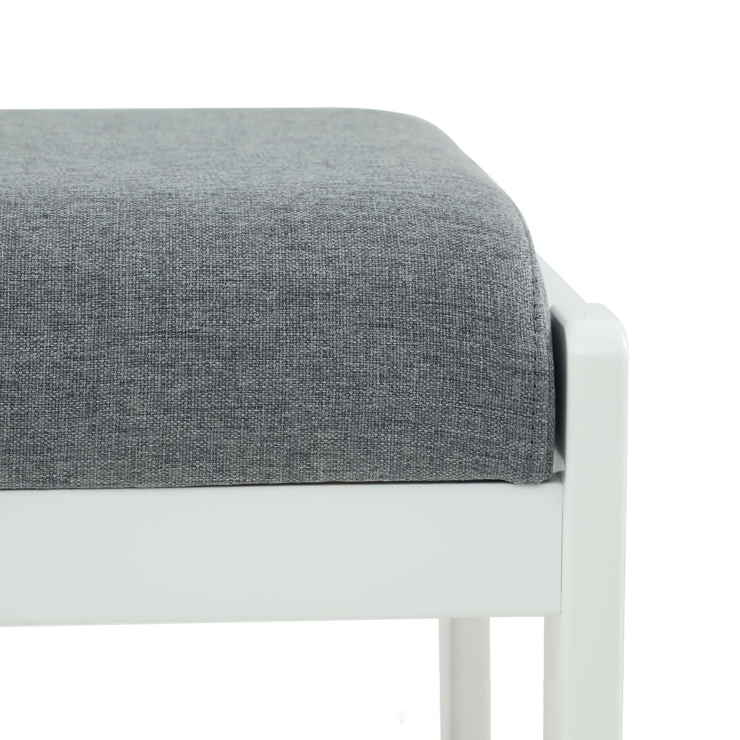 Contemporary Scandinavian Fabric Pine Rectangular Shoe Bench With 1 Shelf For Living Room