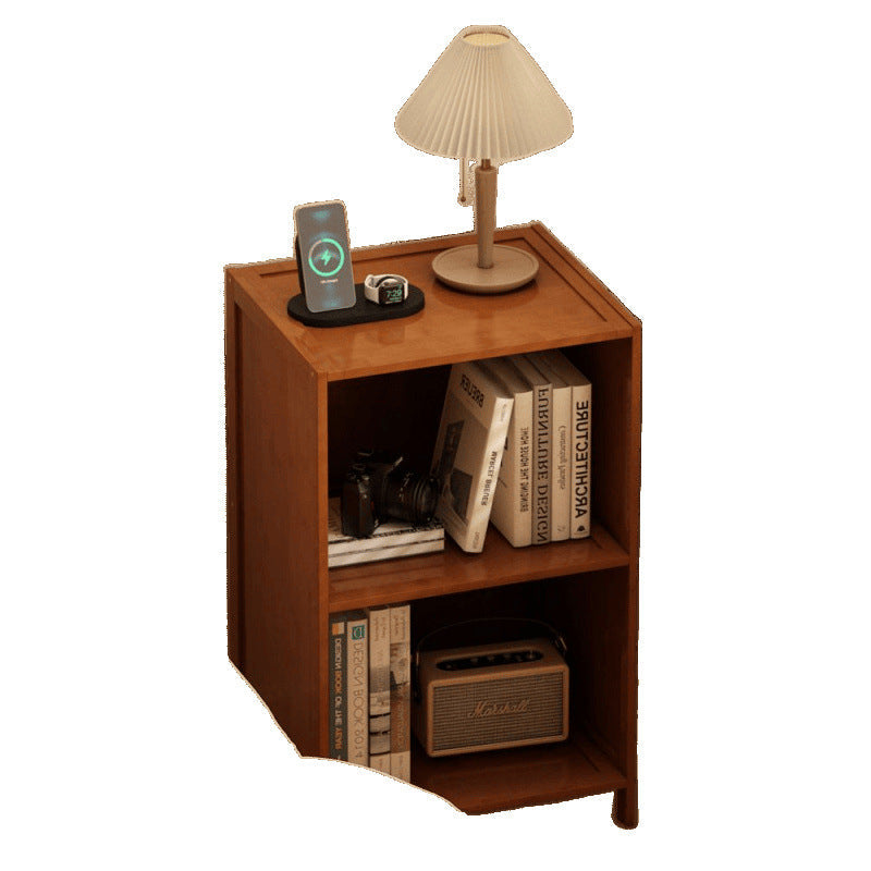 Modern Minimalist Bamboo MDF Acrylic Rattan Rectangular Storage Cabinet 1/2/3-Cabinets For Bedroom