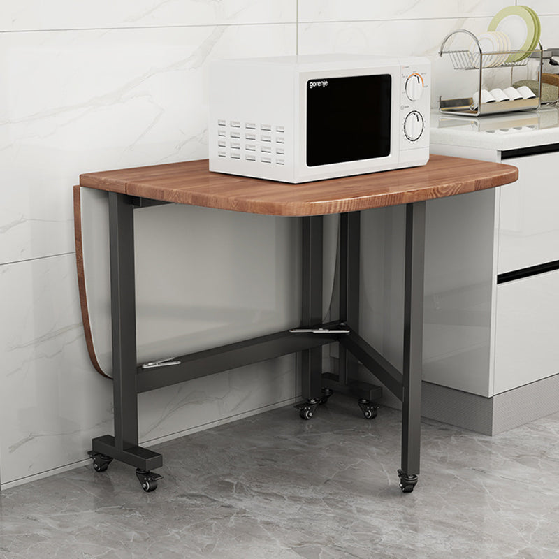 Modern Minimalist Medium Density Fiberboard Iron Rounded Rectangular Coffee Table 1-Tier For Living Room