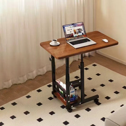 Traditional Vintage MDF Steel Rounded Rectangular Mobile Side Table 2/3 Tier For Living Room