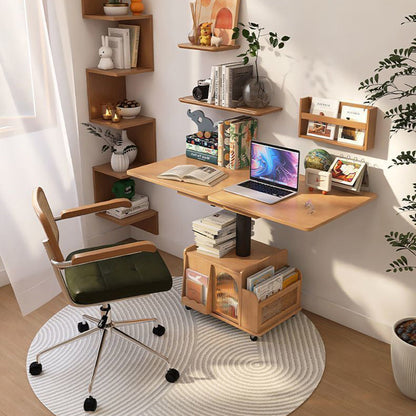 Traditional French Eco Board Rattan Glass Mobile Open Rectangle Side Table 2 Storage For Living Room