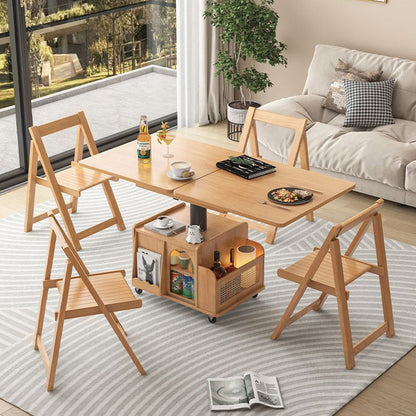 Traditional French Eco Board Rattan Glass Mobile Open Rectangle Side Table 2 Storage For Living Room