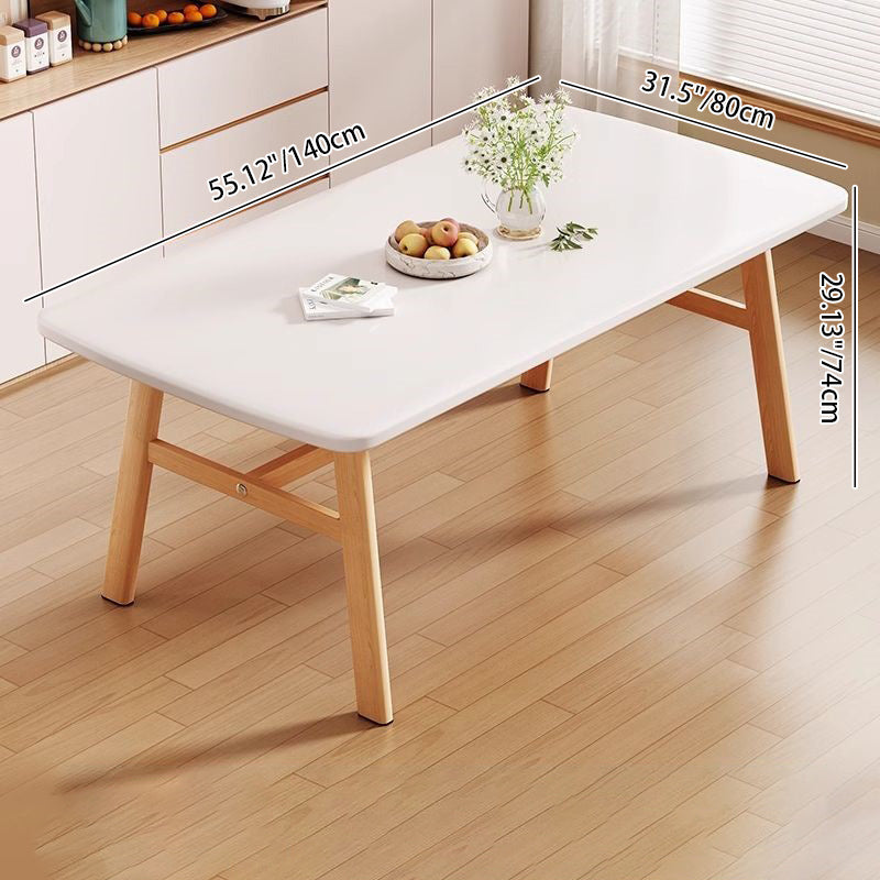 Traditional Vintage MDF Iron Rounded Rectangular Dining Table For 4-6 Seats