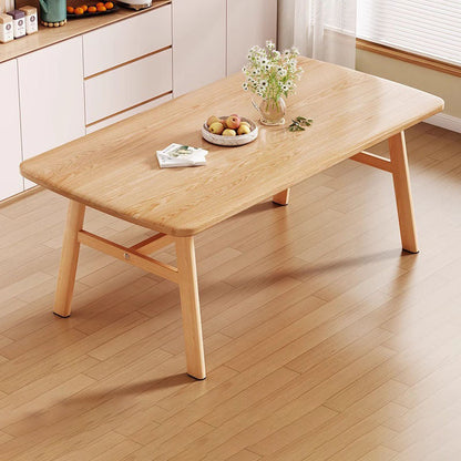 Traditional Vintage MDF Iron Rounded Rectangular Dining Table For 4-6 Seats