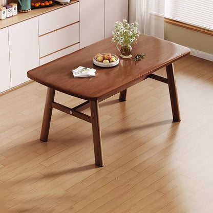 Traditional Vintage MDF Iron Rounded Rectangular Dining Table For 4-6 Seats