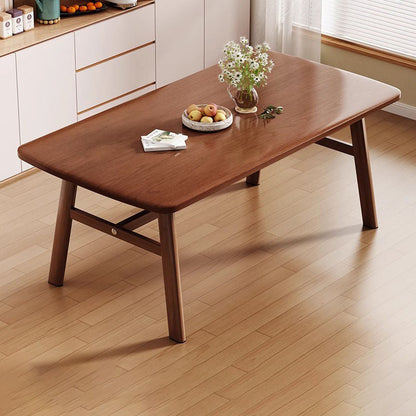 Traditional Vintage MDF Iron Rounded Rectangular Dining Table For 4-6 Seats