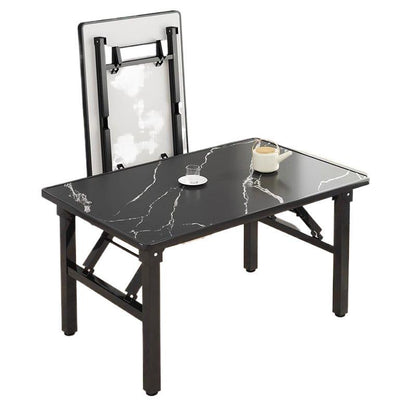 Contemporary Scandinavian MDF Iron Rectangular Side Table 1 Tier For Living Room