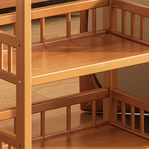 Modern Minimalist Bamboo & MDF Mobile Square Storage Shelf 2/3 Tier Living Room