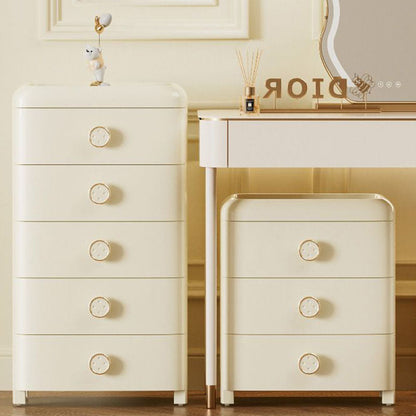 Modern Minimalist PP Rounded Square Storage Cabinet 3/4/5/6 Drawers Living Room