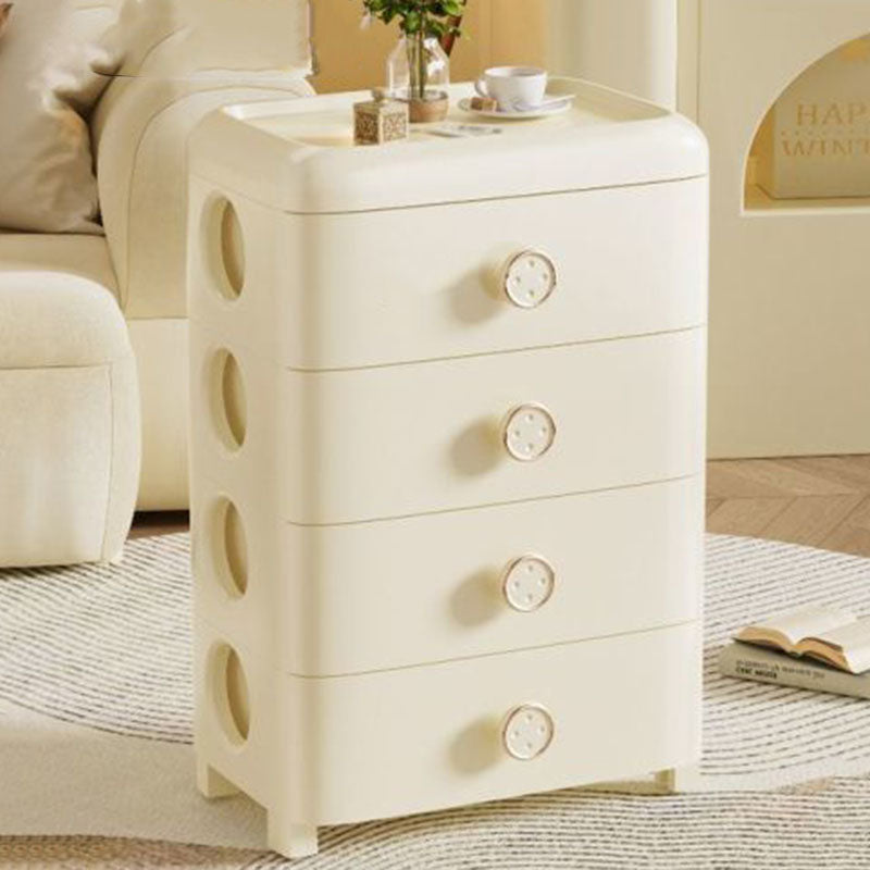 Modern Minimalist PP Rounded Square Storage Cabinet 3/4/5/6 Drawers Living Room