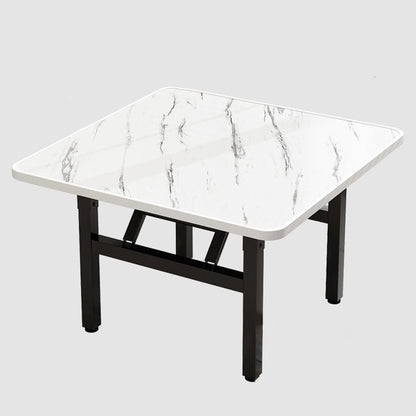 Contemporary Nordic Medium Density Fiberboard Carbon Steel Folding Square Coffee Table For Living Room