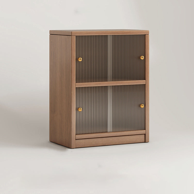 Traditional Chinese Ecoboard Acrylic Textured Rectangular Storage Cabinet 2/3 Tier For Living Room