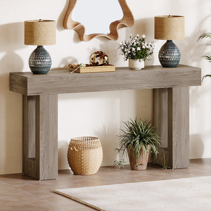Traditional Chinese MDF Rectangular End Table 1-Tier For Living Room