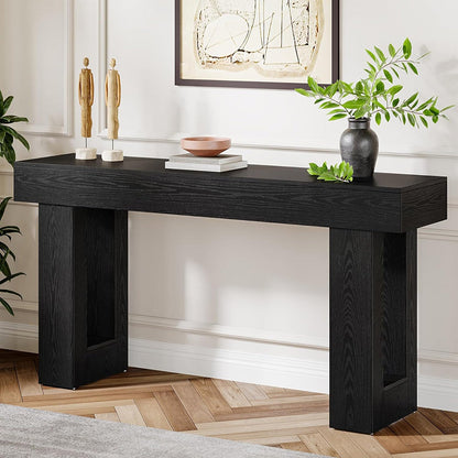 Traditional Chinese MDF Rectangular End Table 1-Tier For Living Room