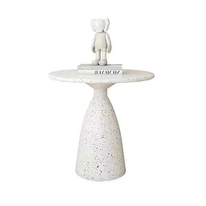 Traditional Japanese Carbon Steel Round Conical End Table 1 Tier For Living Room