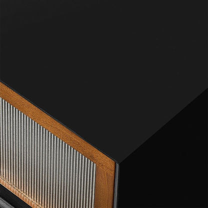 Traditional Vintage Pine Wood Solid Wood Multi-Layer Board Rectangular Storage Cabinet With 2 Drawers For Living Room