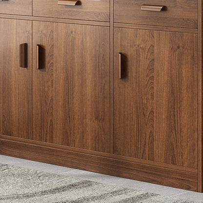Traditional Vintage MDF Rectangular Storage Cabinet 6-Cabinets For Living Room